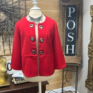 Textured Grommet Blazer